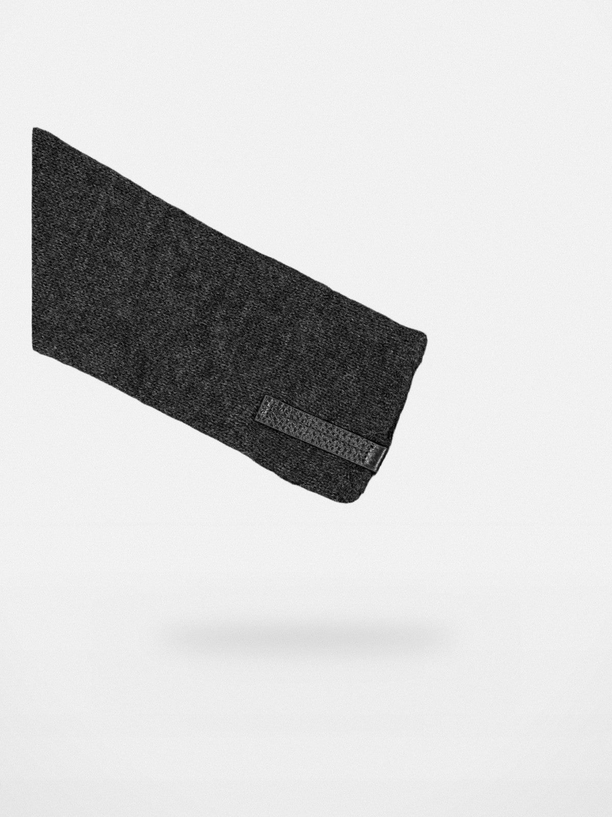 FaxCopyExpress Cashmere Wool Scoop Neck Top in Gray - Detail