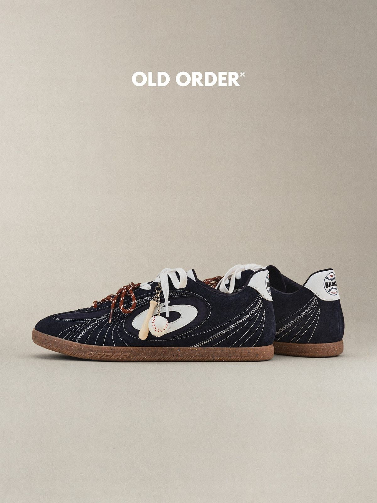 OLD ORDER Navy Baseball German Army Trainers in Navy