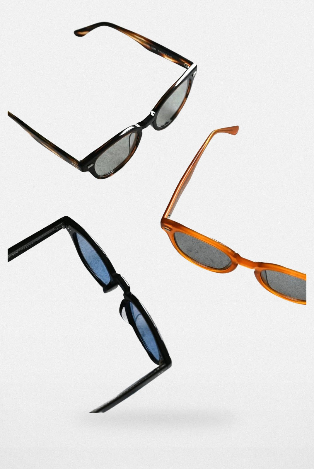 FUTURE UPDATE Caramel Oval Sunglasses in Orange