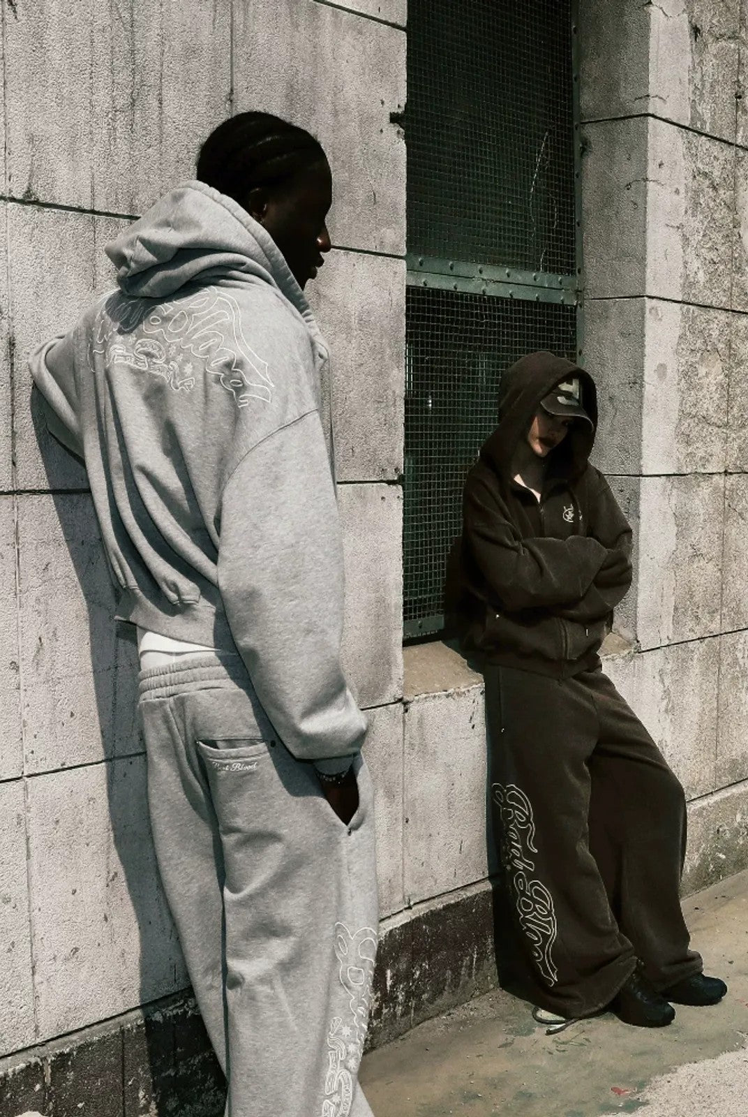 BADSEED 2 Way Curved Leg Joggers in Gray - Lifestyle