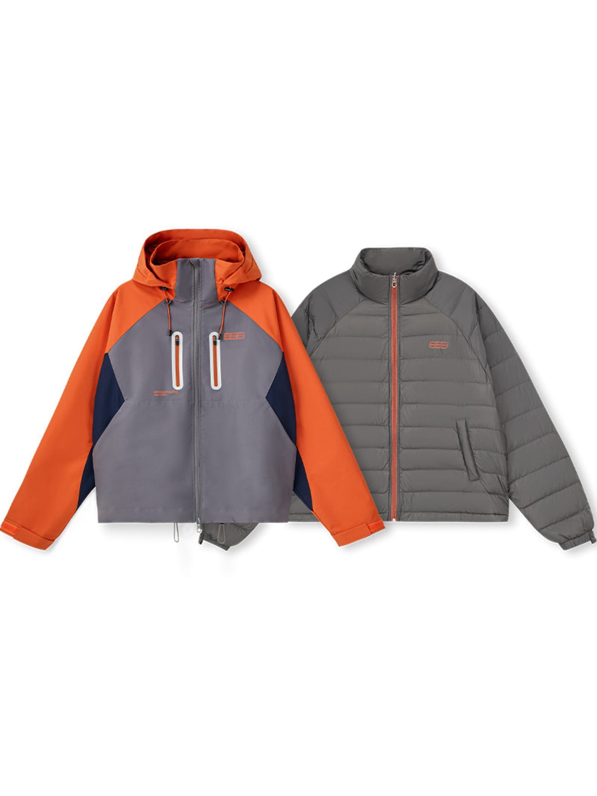 FPA 3 in 1 Hardshell Jacket Down Liner in Gray