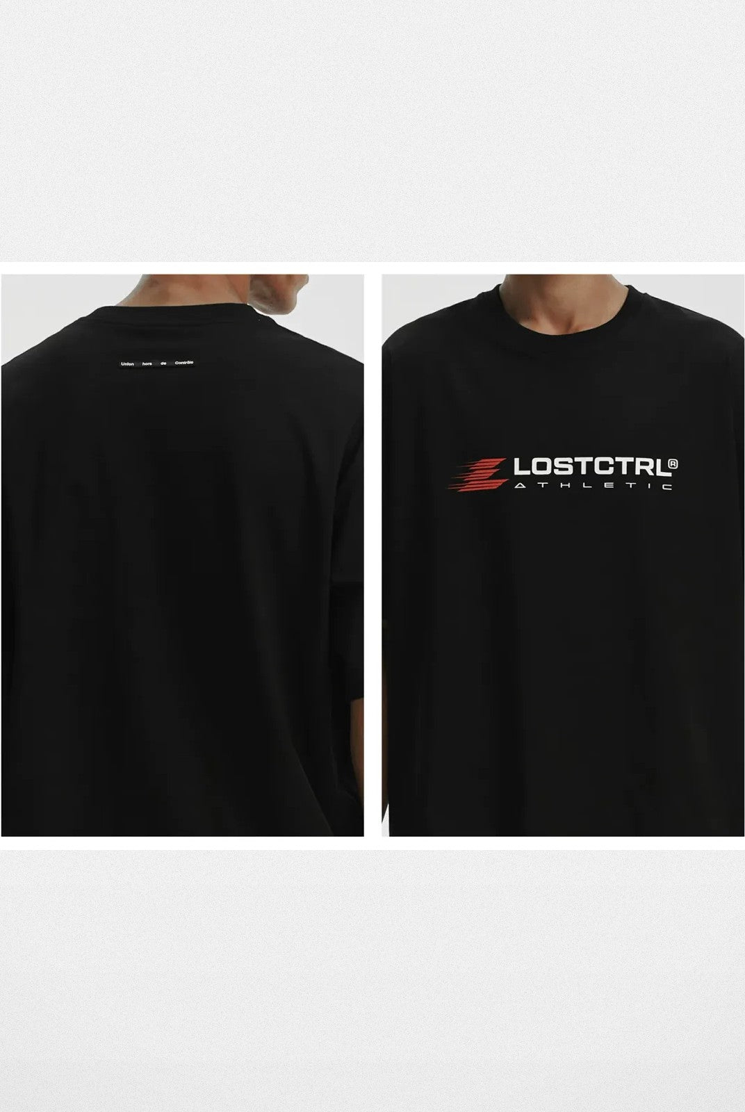 LOSTCTRL Heavyweight Cotton Logo T Shirt in Black