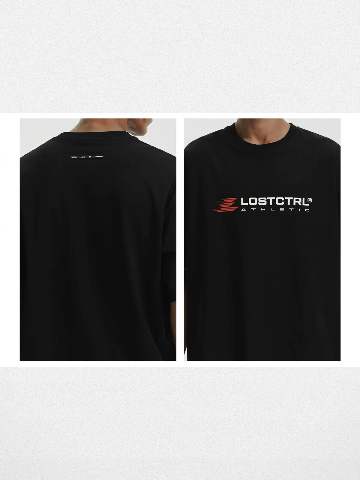LOSTCTRL Heavyweight Cotton Logo T Shirt in Black
