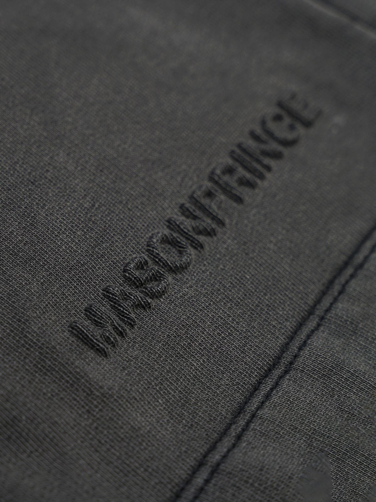 MasonPrince Heavyweight Washed Cotton Shorts in Gray - Detail