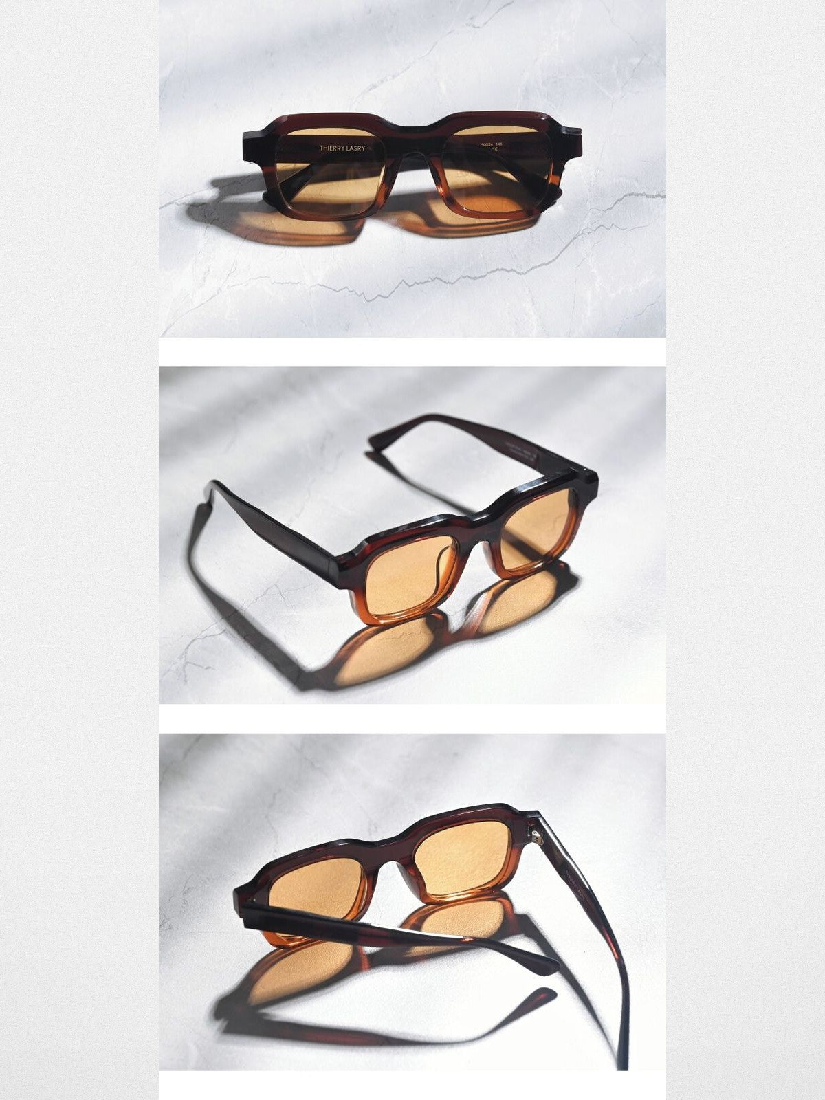 FUTURE UPDATE Retro Acetate Sunglasses in Brown