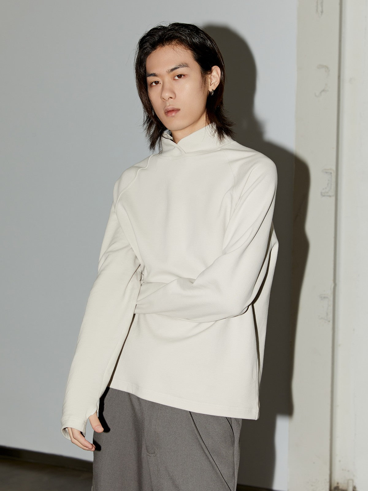 Y OFFICIAL Raglan High Neck Thermal Top