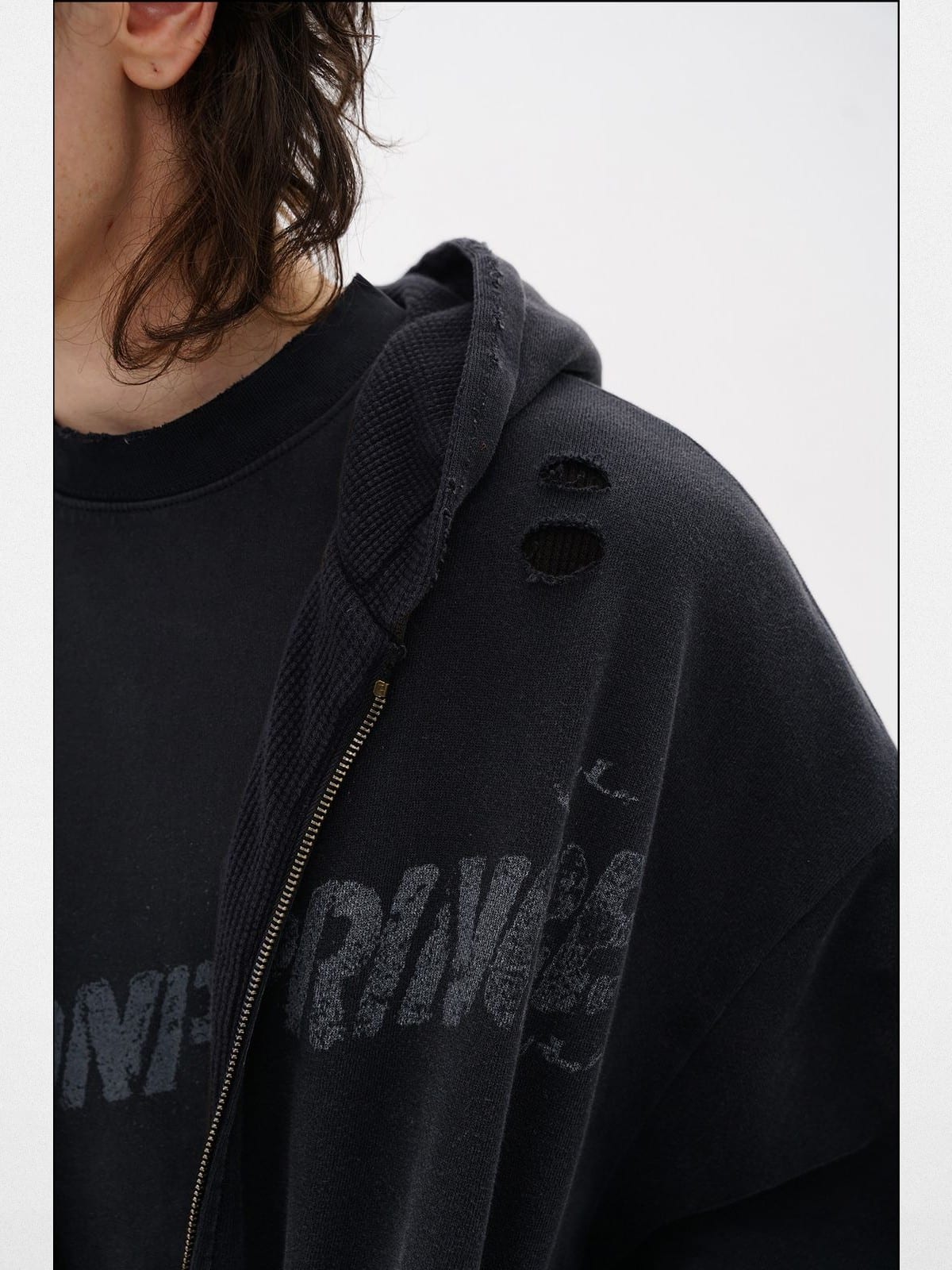 MasonPrince Double Layer Paint Font Top in 小版 - Detail