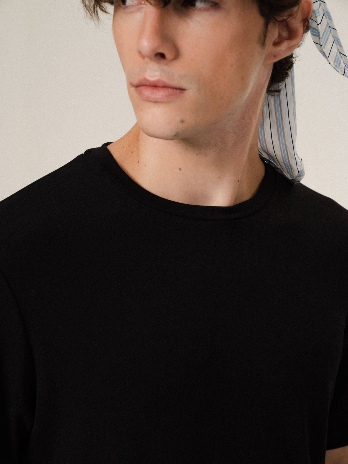 Retro 21 Liquid Ammonia Cotton T Shirt in Black - Detail