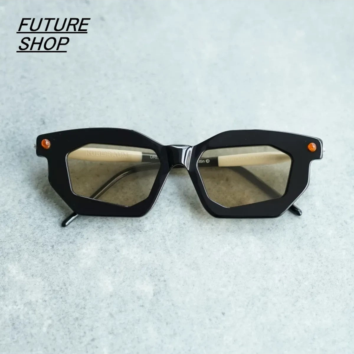 FUTURE UPDATE Irregular Geometric Sunglasses in Orange