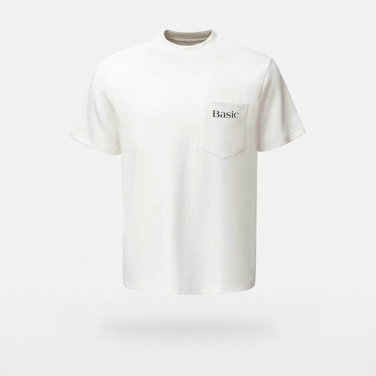 VLABMADE Heavyweight Distressed Print Pocket Tee in White