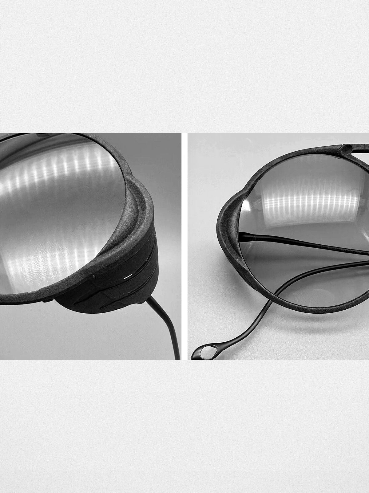 FUTURE UPDATE Detachable Side Shield Sunglasses in Black - Detail