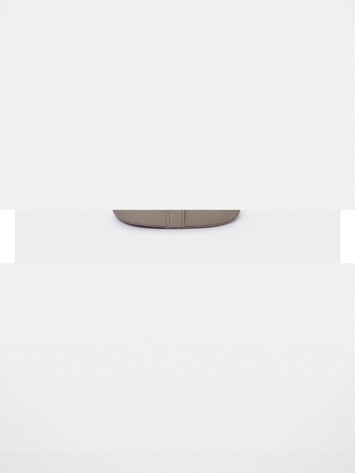 DISSONA Cowhide Leather Bucket Bag in Beige - Detail