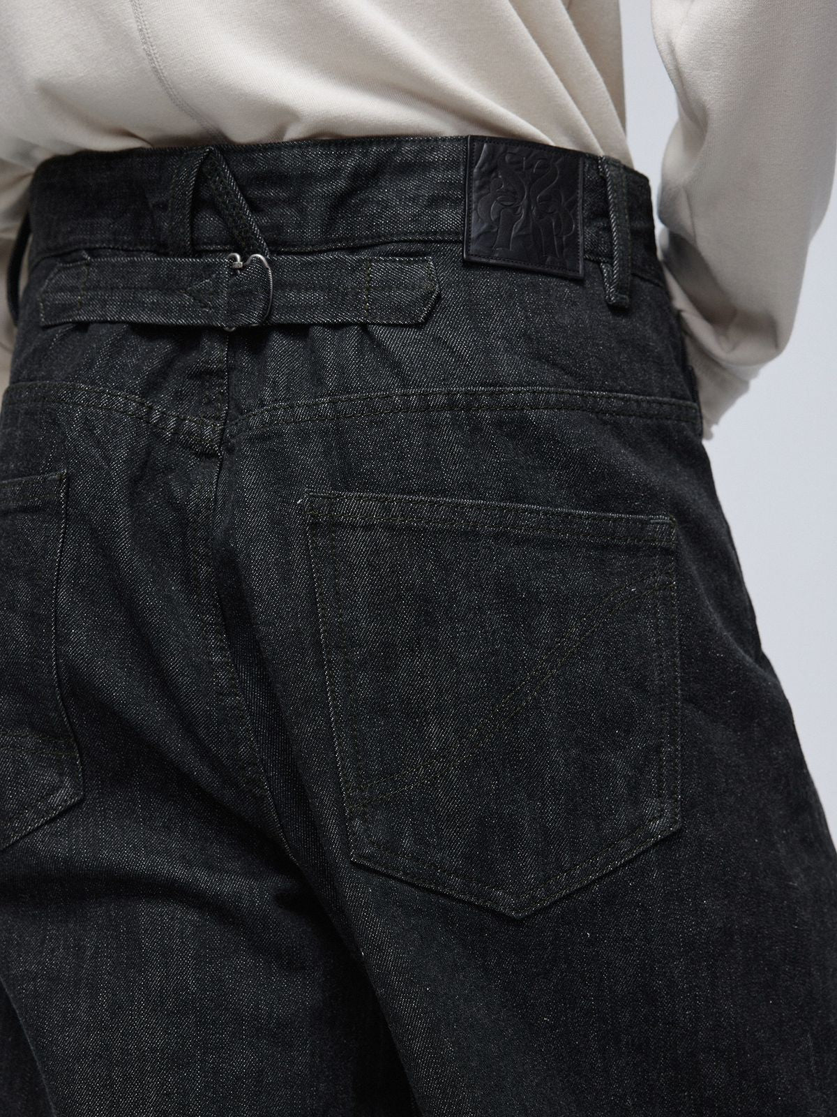 Simple Project Raw Selvedge A Fit Jeans in Black