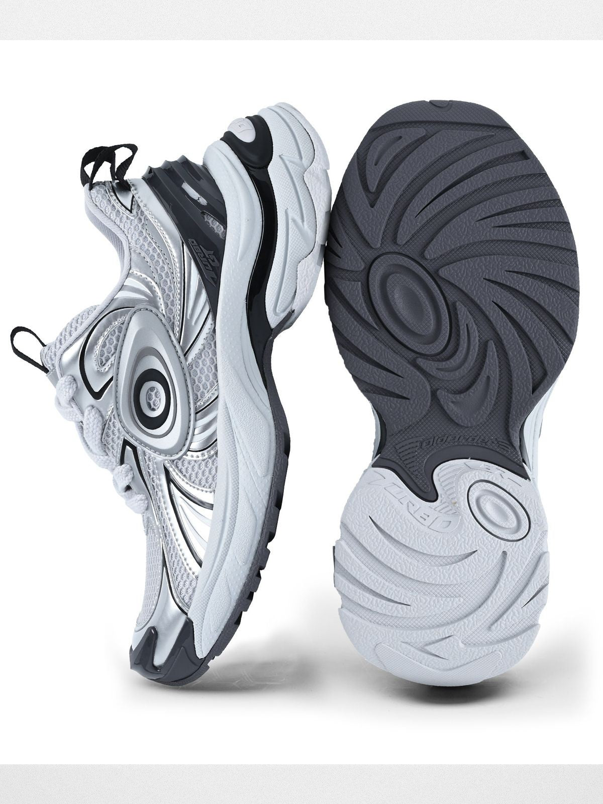 OLDORDER Turbo GT Silver Platform Sneakers in Silver