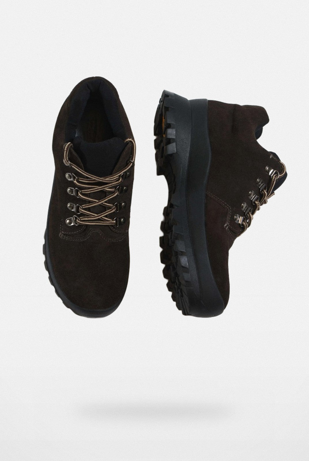 Retro 21 Calf Suede Vibram Hiking Boots in Brown