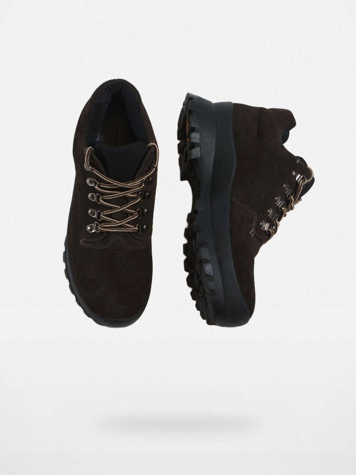 Retro 21 Calf Suede Vibram Hiking Boots in Brown