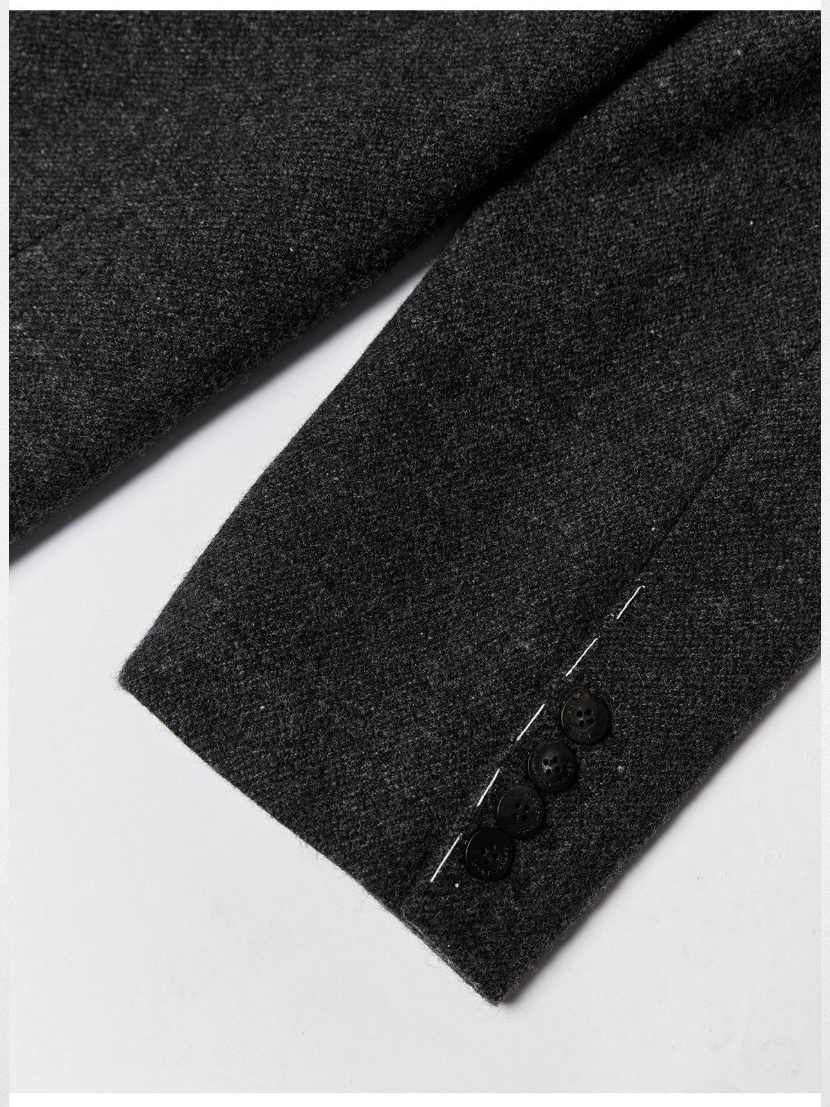 RandomPiece Oversized Wool Blend Blazer in Gray - Detail