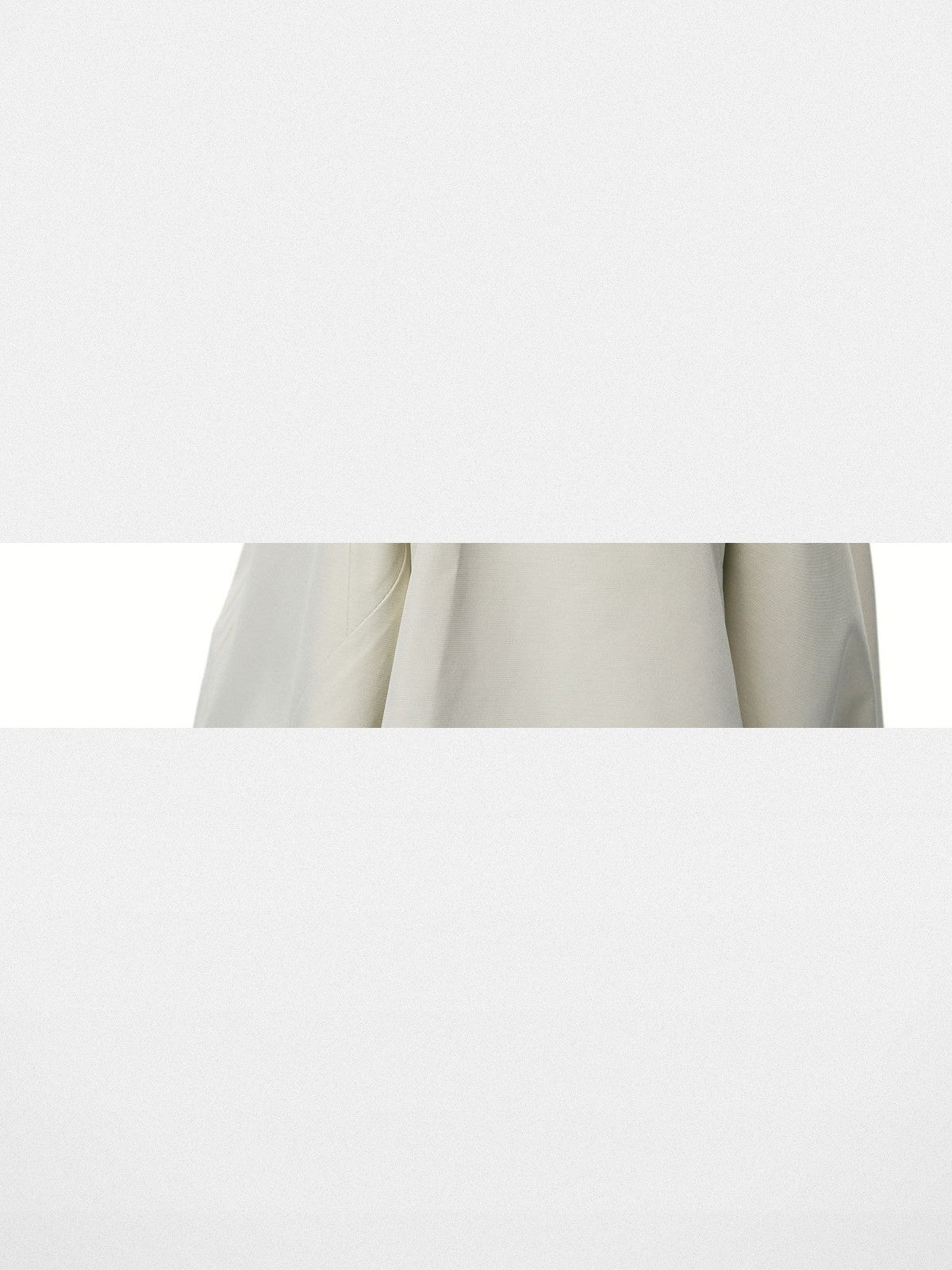 FPA Cropped Waterproof Hard Shell in White - Detail