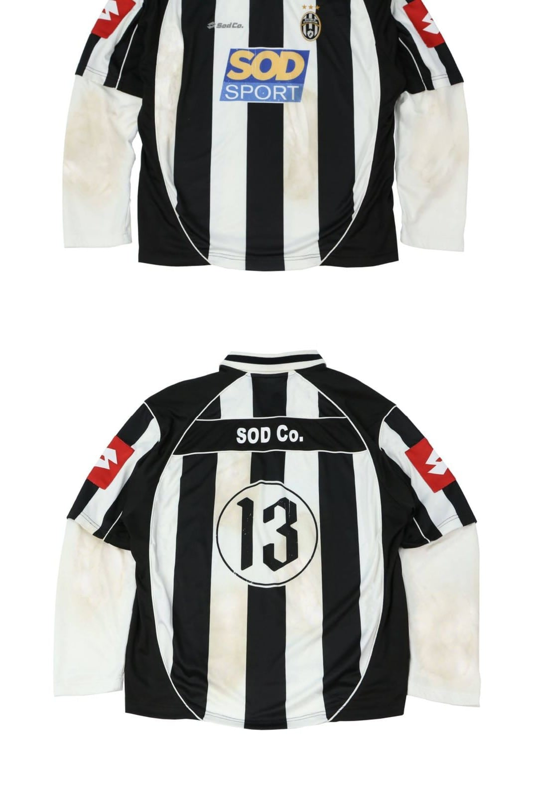 Sod Distressed Sadeventus Jersey in Black