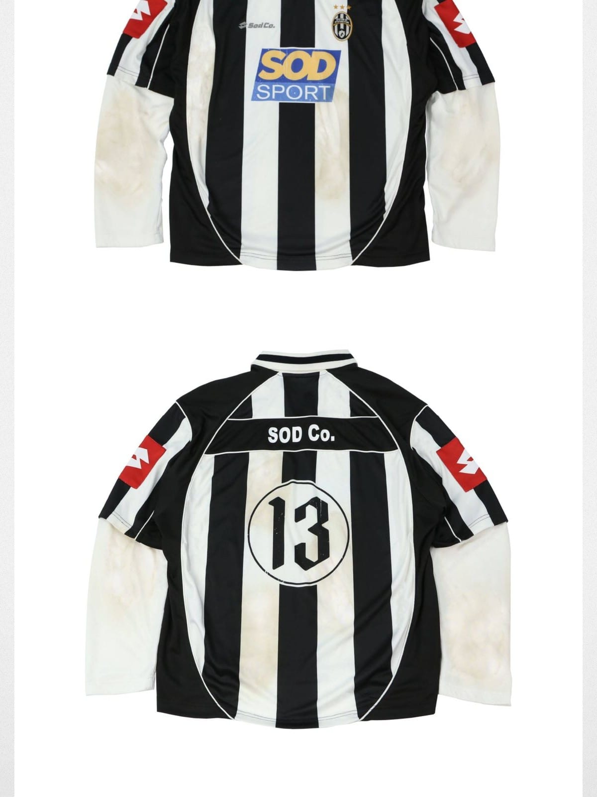 Sod Distressed Sadeventus Jersey in Black