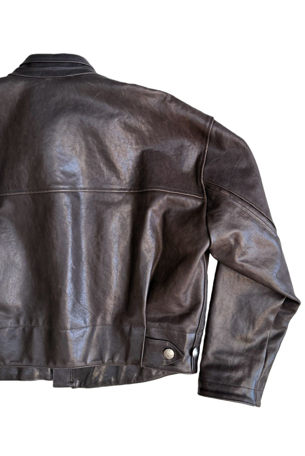 UNKNOWNWORLD Vegetable Tanned Horsehide Ranger Jacket in Brown