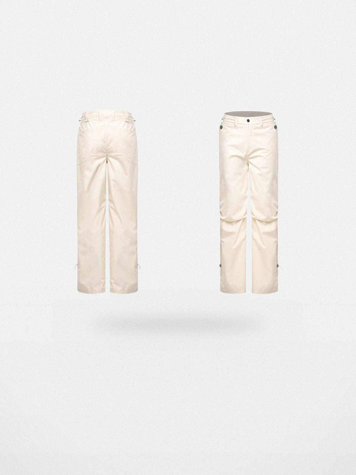 ROOLRREN Homme Waterproof Tech Parachute Pants in Cream