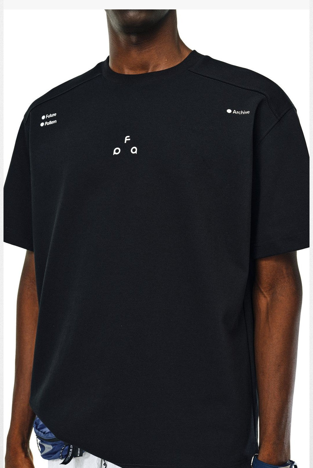 FPA Quick Dry Antibacterial T Shirt in Black - On Male Model
