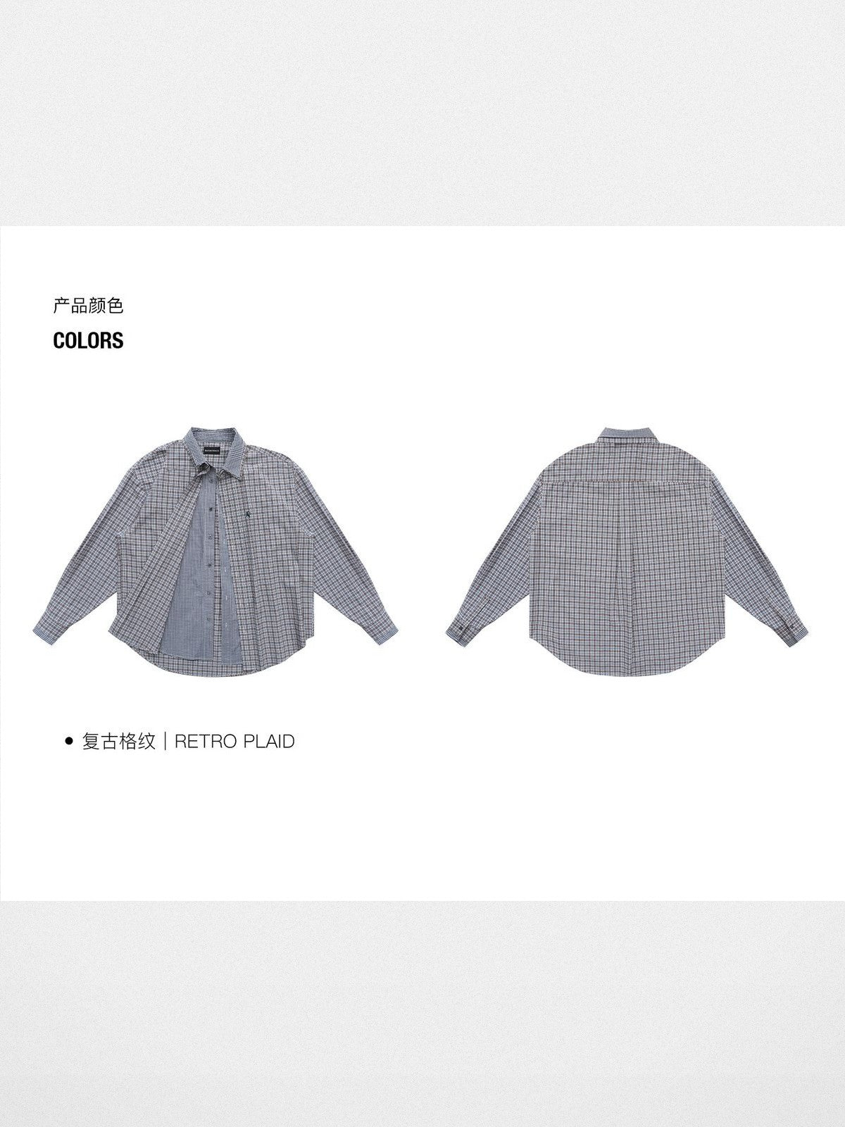 MASONPRINCE Layered Plaid Cotton Blend Shirt in Burgundy #color_burgundy