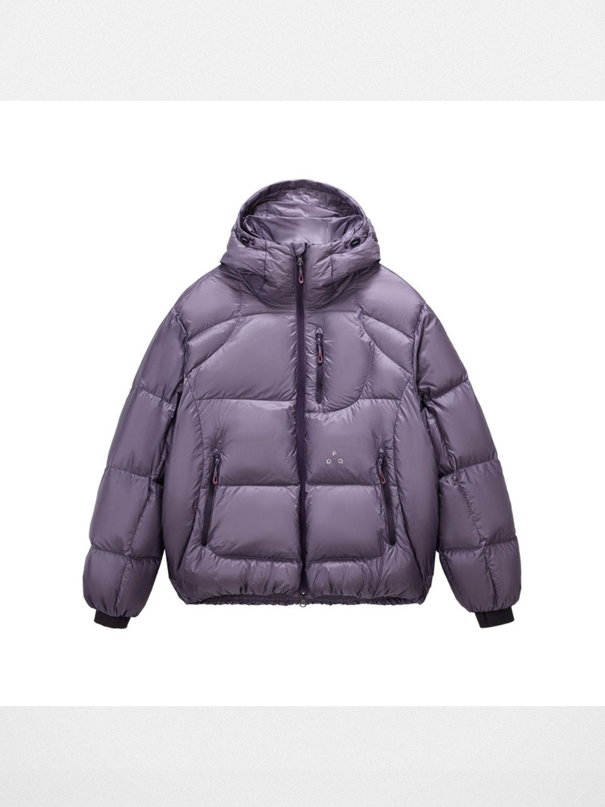 FPA Semi Sheer 800FP Hooded Puffer in Purple