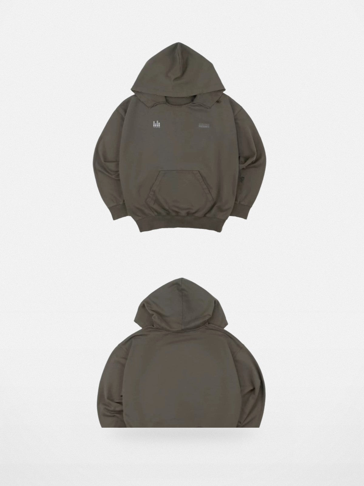 SOD Heavy Washed Distressed Hoodie in Green