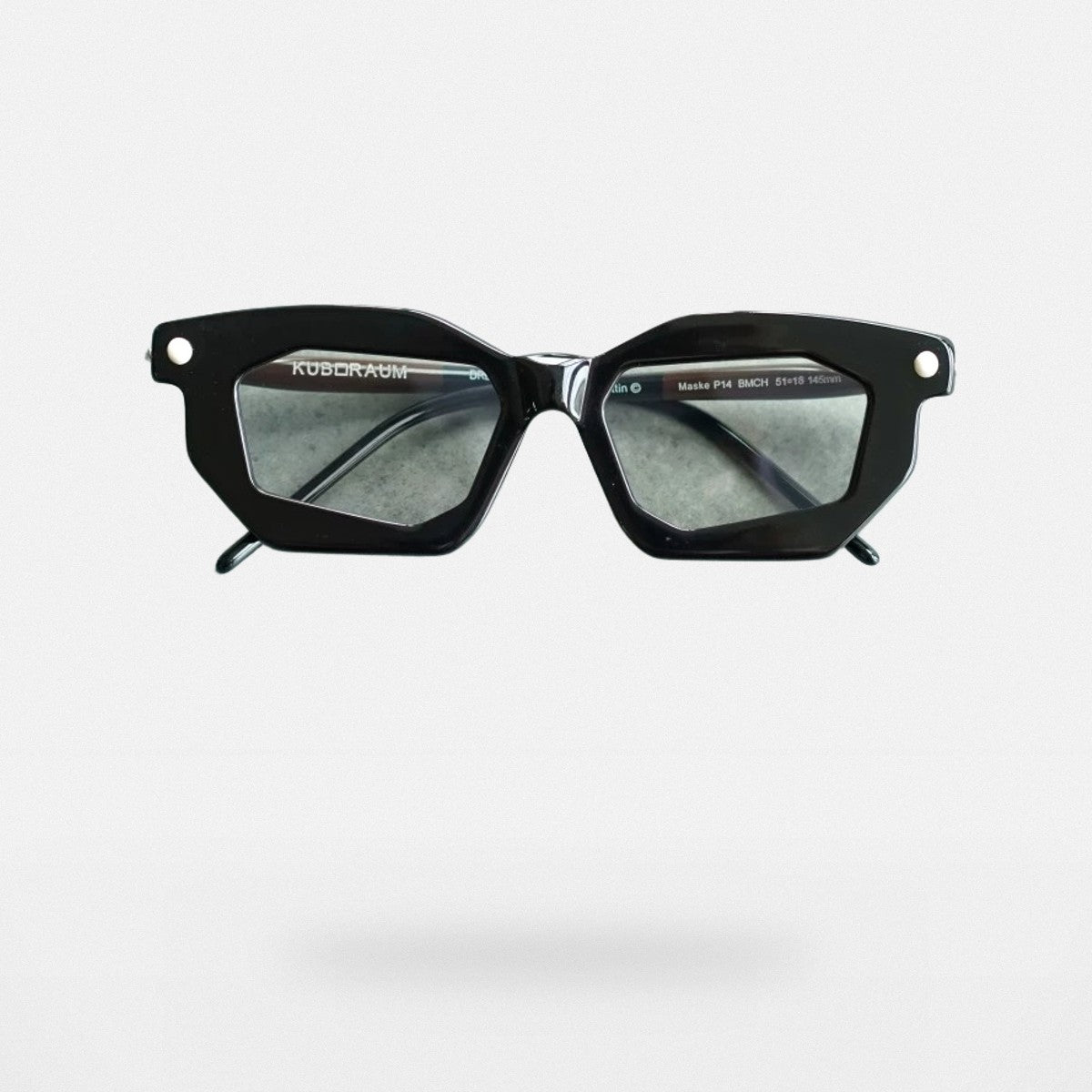 FUTURE UPDATE Geometric Acetate Sunglasses in White