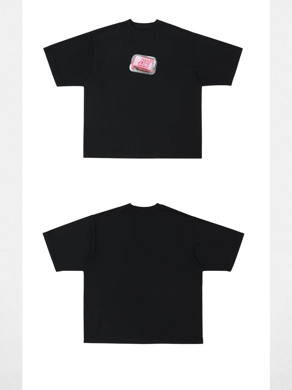 SOD Vintage Washed Boxy T Shirt in Black