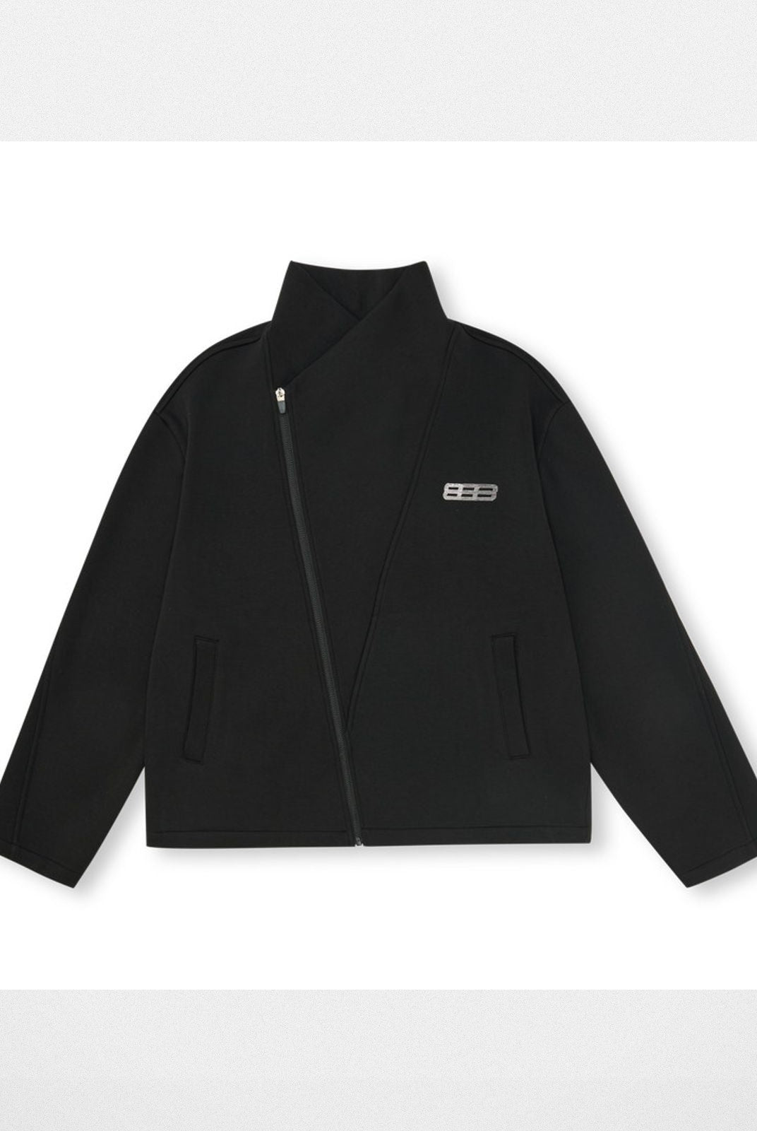 FPA Bias Cut High Neck Jacket in Black