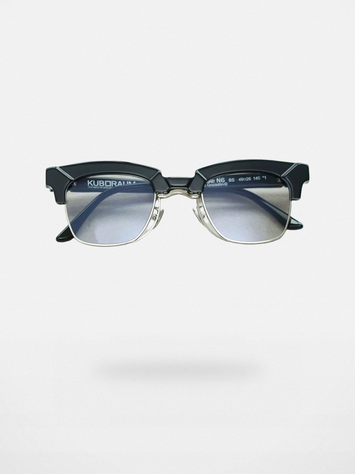 FUTURE UPDATE N6 Semi Rimless Browline Sunglasses in Black
