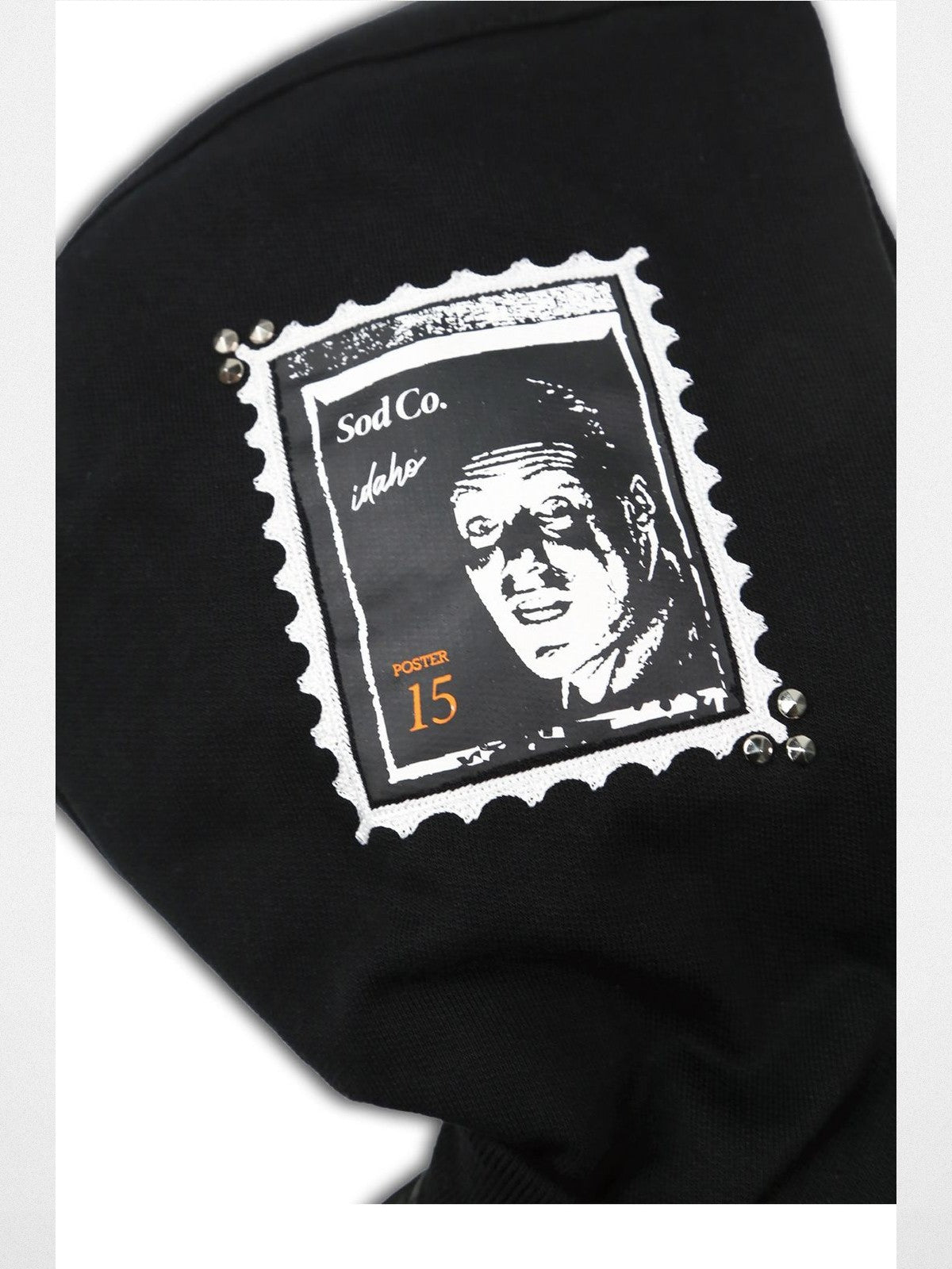 SOD Online Store Narcoleptic Hooded Bomber Jacket in Black - Detail