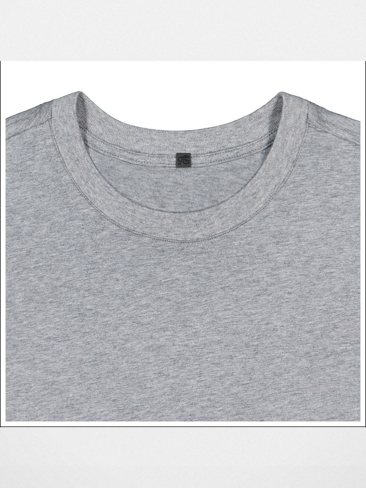 FaxCopyExpress Elephant Print Cotton Modal Tee in White - Detail