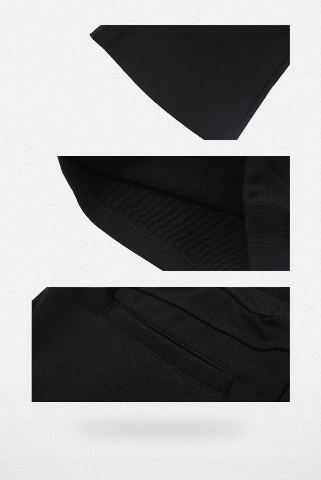 Ariseism Low Rise Micro Flare Sweatpants in Black - Detail