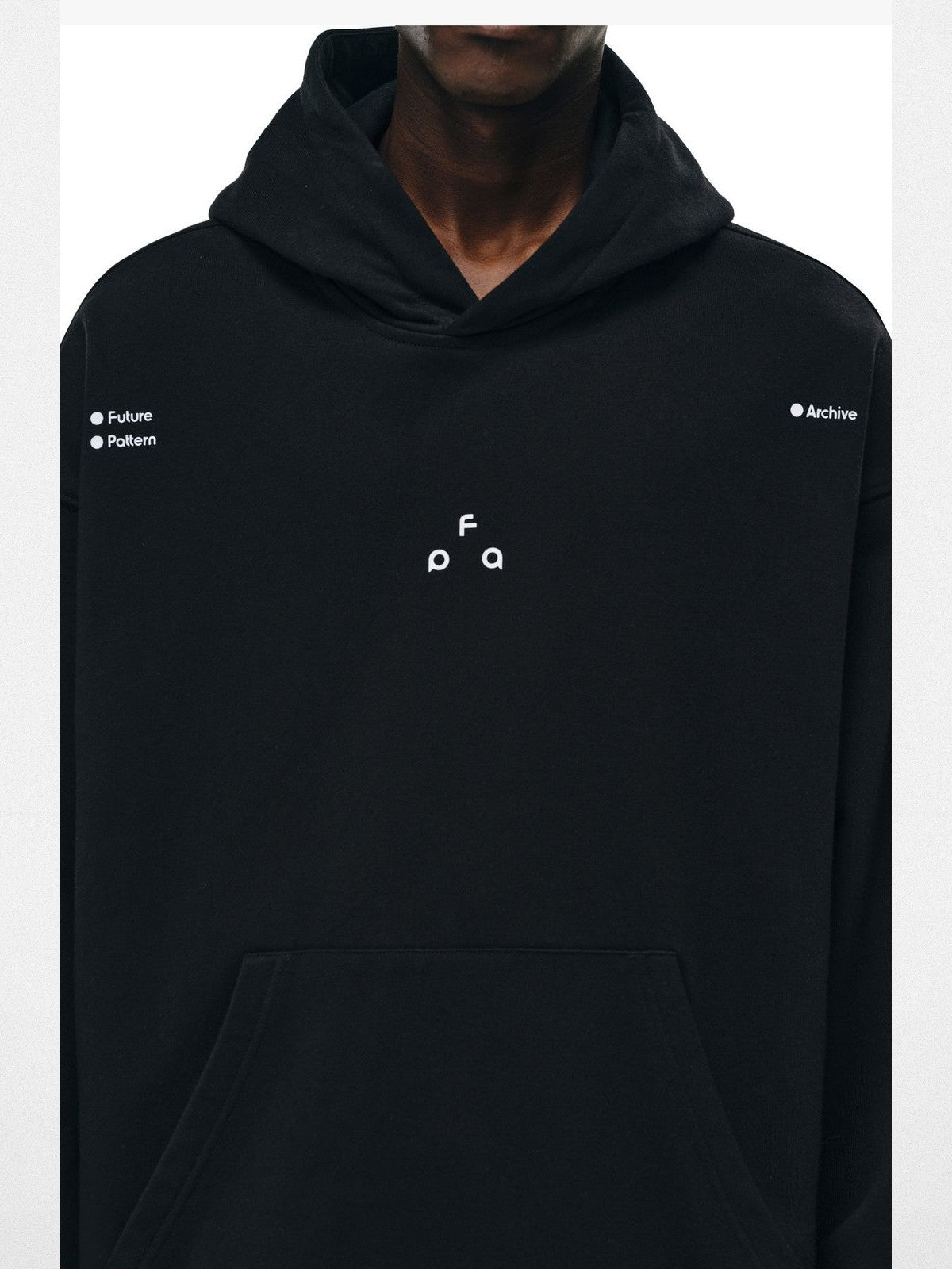 FPA Cotton Blend Logo Hoodie in Black - On Model