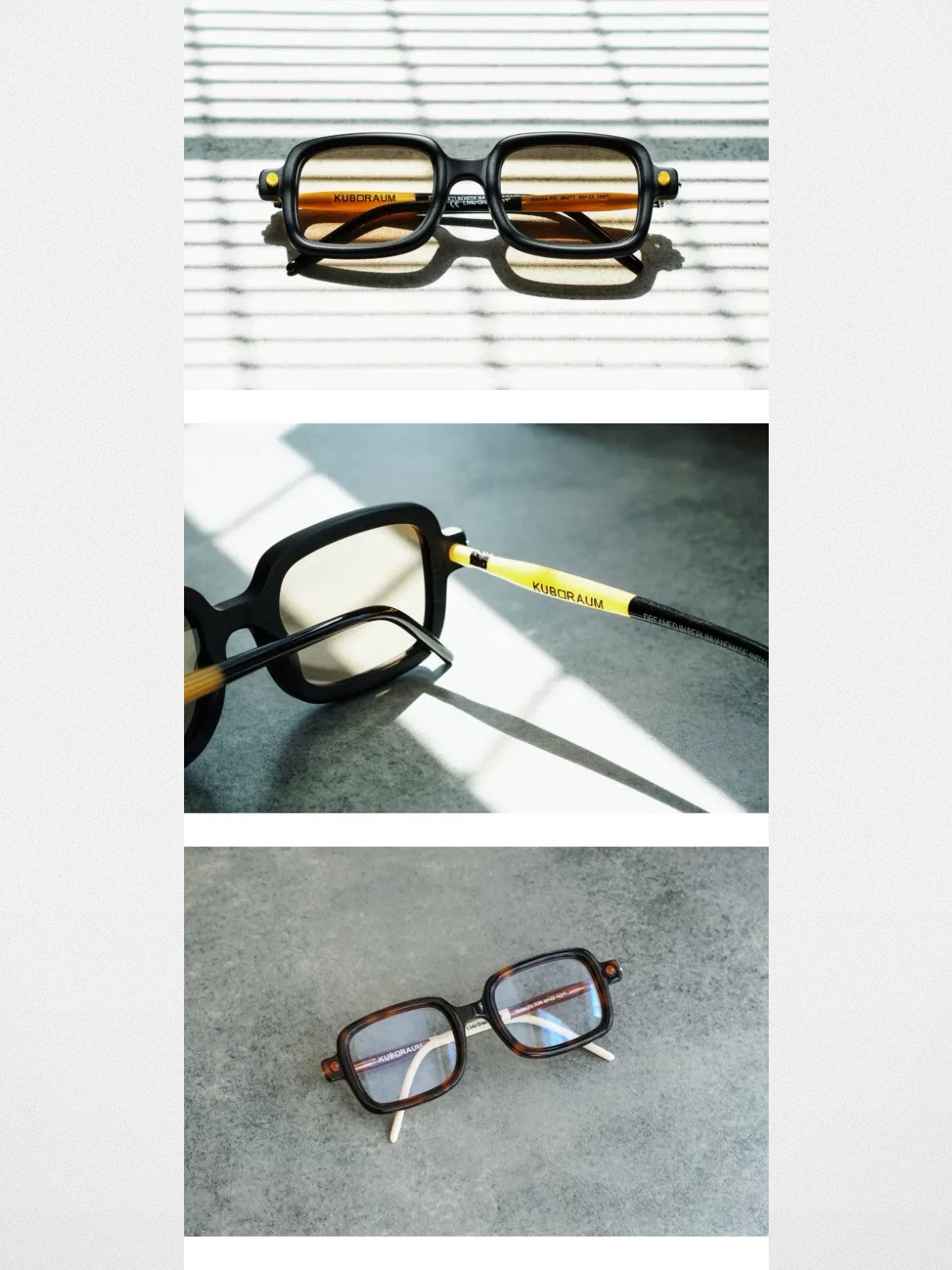 FUTURE UPDATE Thick Frame Acetate Sunglasses