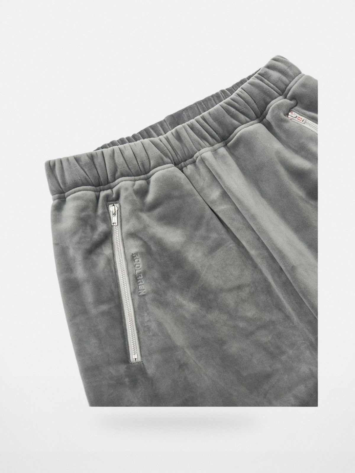 Roolrren Homme Heavyweight Silver Fox Fleece Joggers in Gray