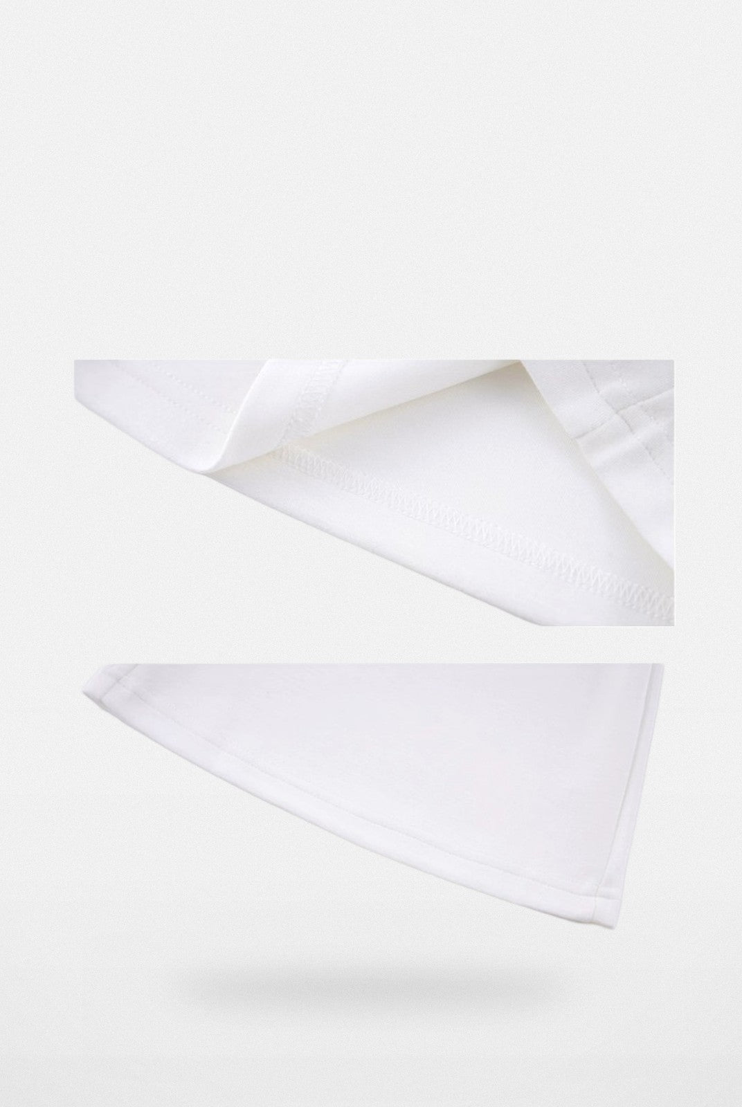 Ariseism Fold Over Waist Micro Flare Pants in White - Detail