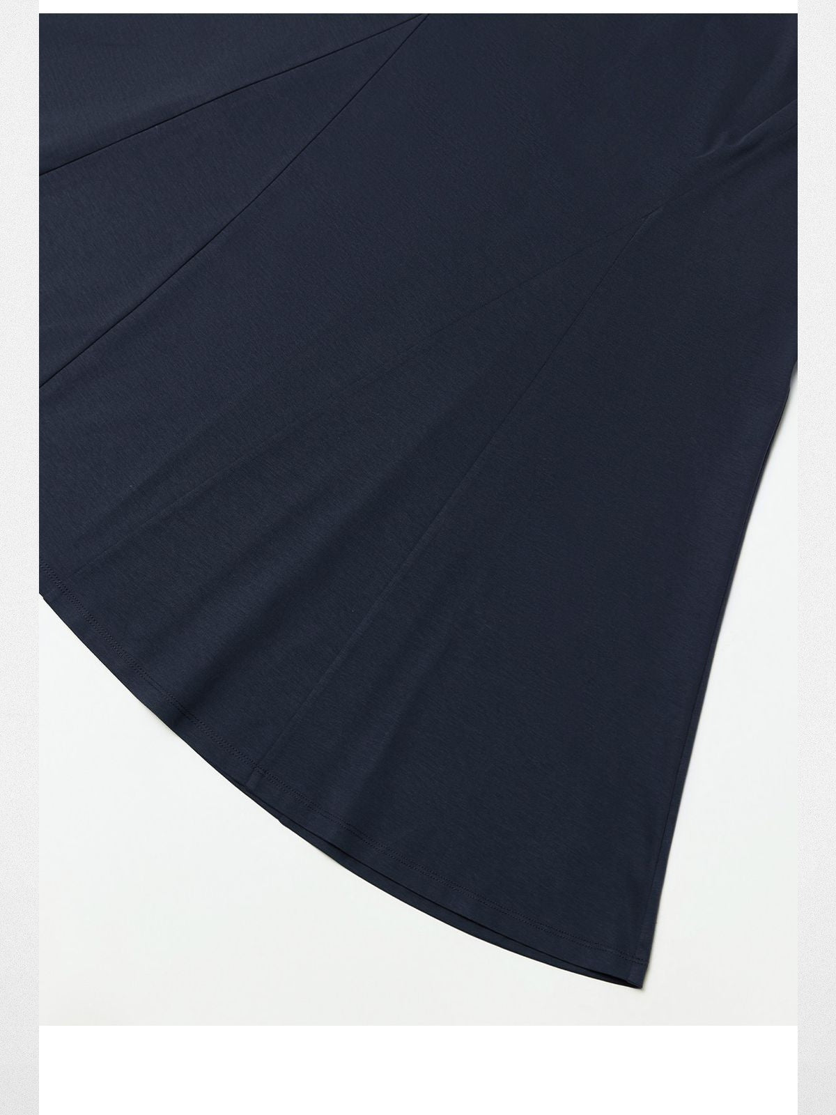 RandomPiece Cotton Modal Fishtail Midi Dress in Blue - Detail