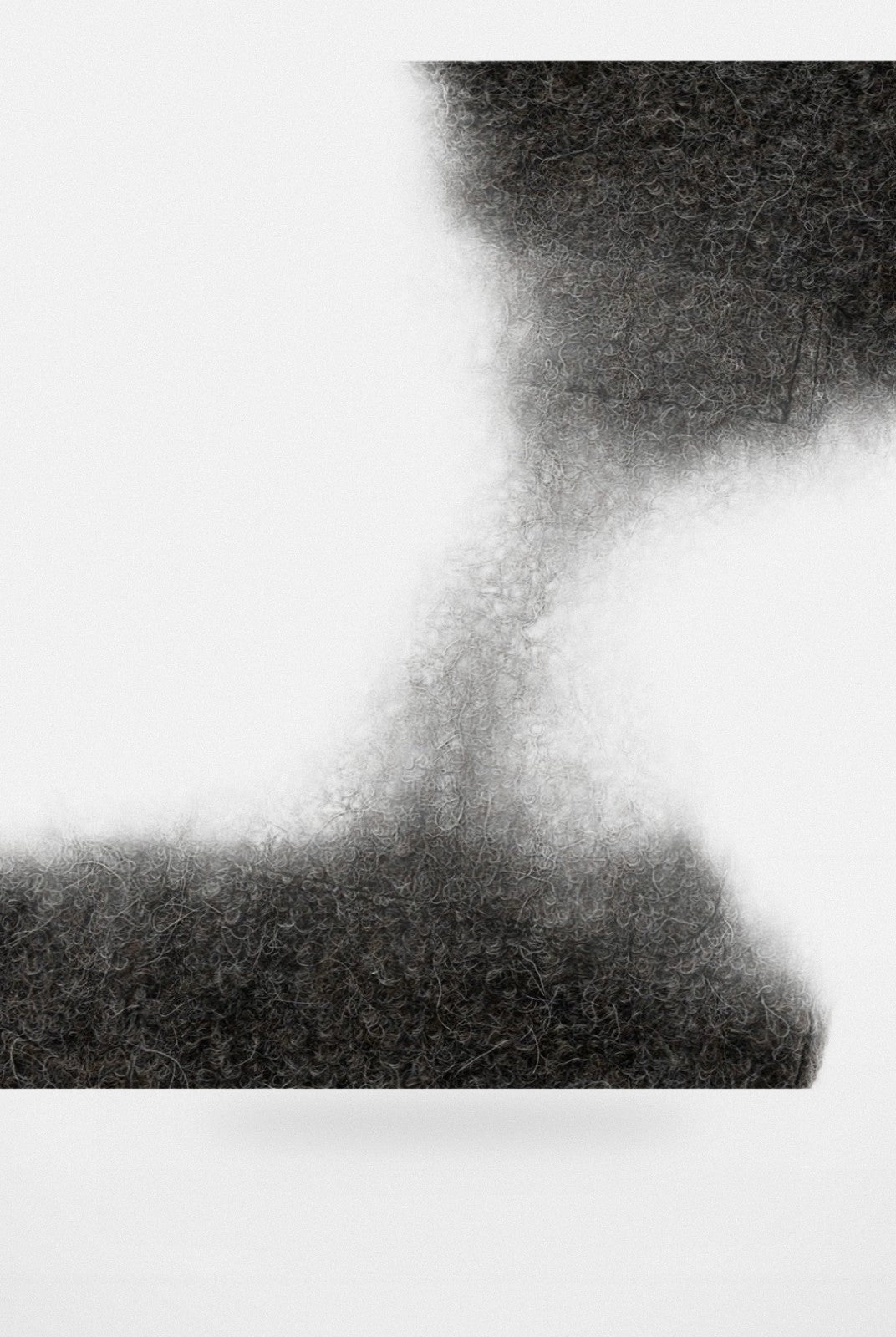 RandomPiece Alpaca Wool Boucl Toggle Coat in Brown - Detail