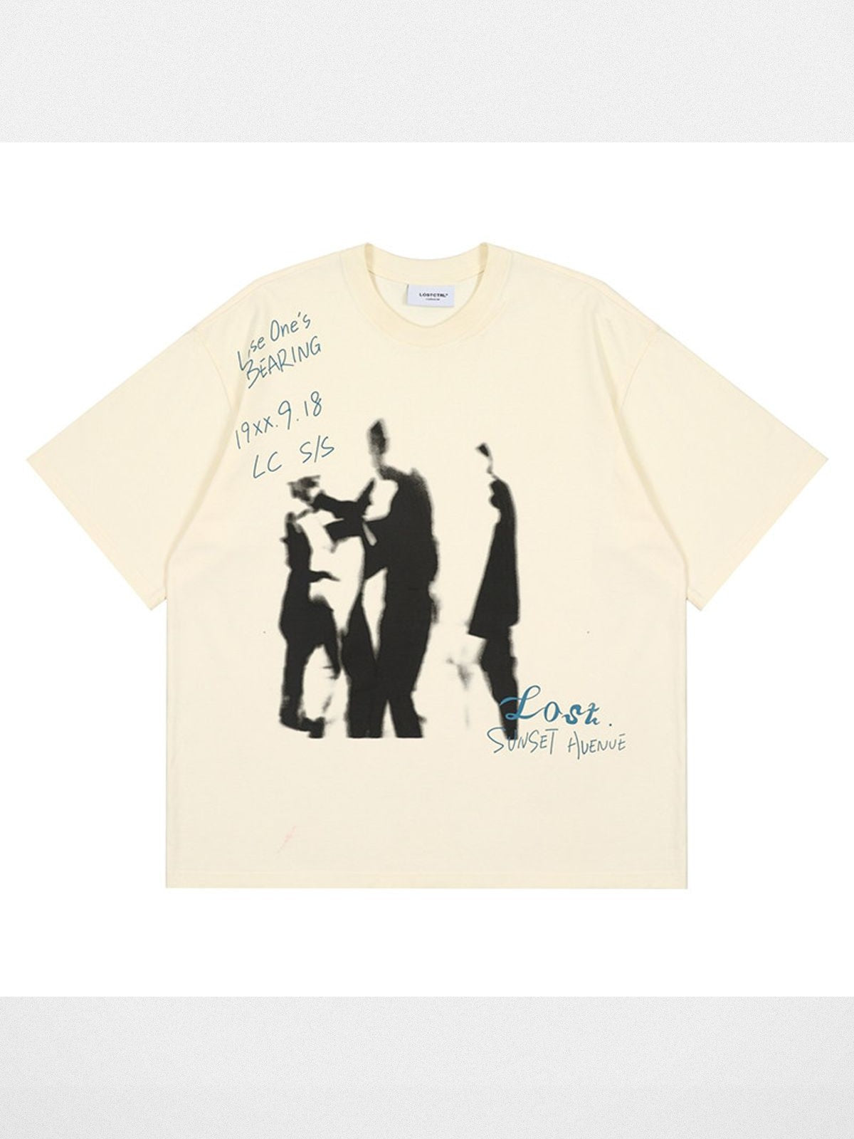 LOSTCTRL Mohe Ballroom Washed Graphic Tee in White