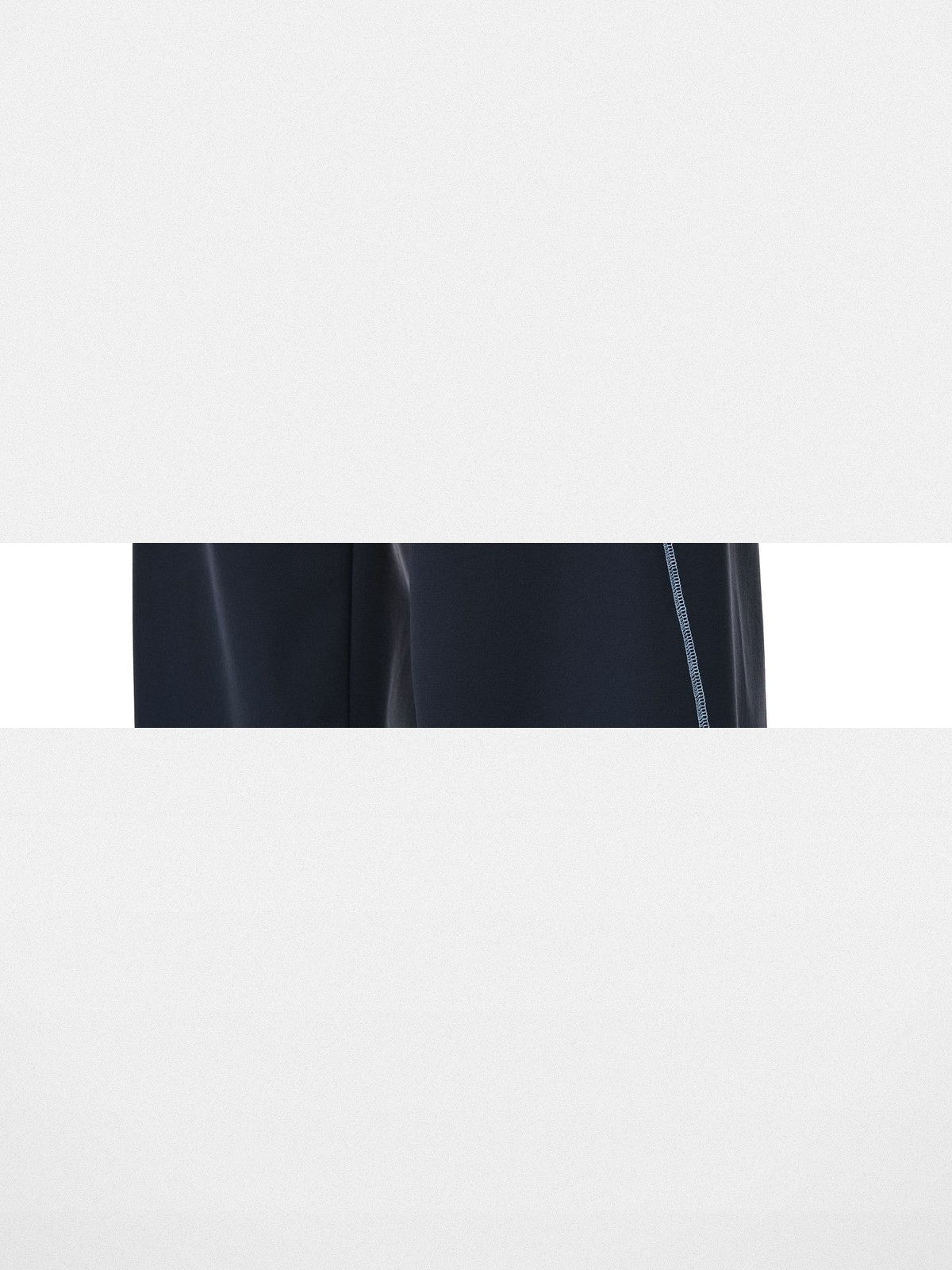 FPA Curved Leg Nylon Trousers in Navy Blue - Detail