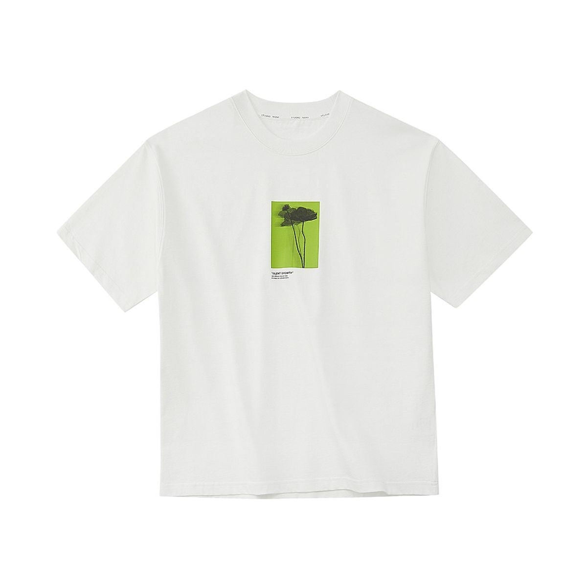 NANS Silent Growth Floral Print T Shirt in White