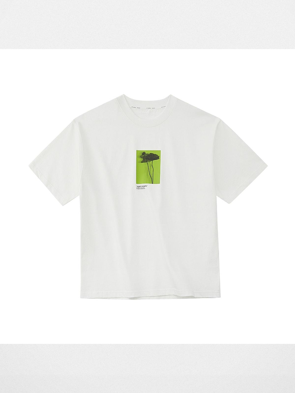 NANS Silent Growth Floral Print T Shirt in White