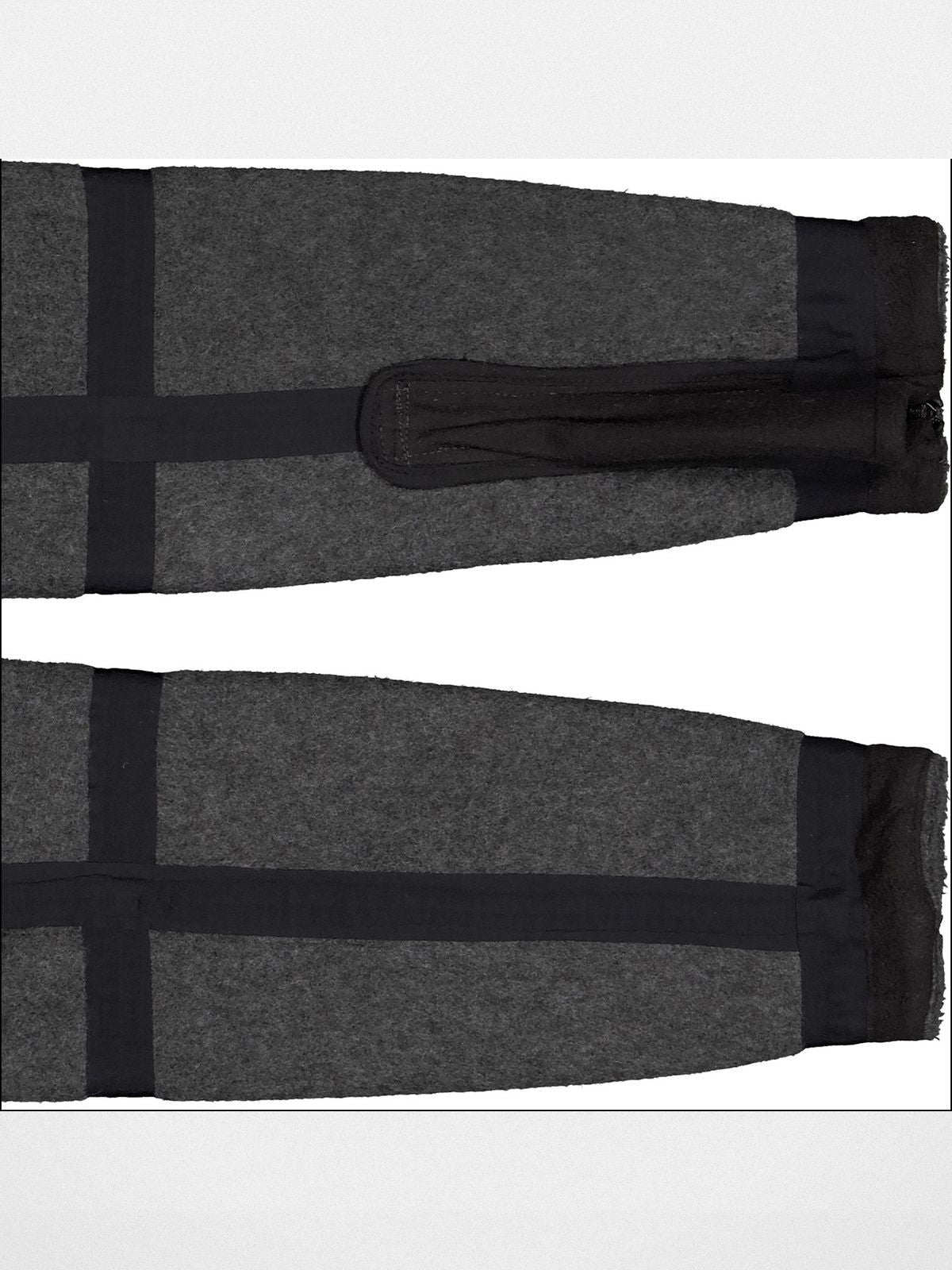 FaxCopyExpress Detachable Pad Cropped Fleece Jacket in Gray