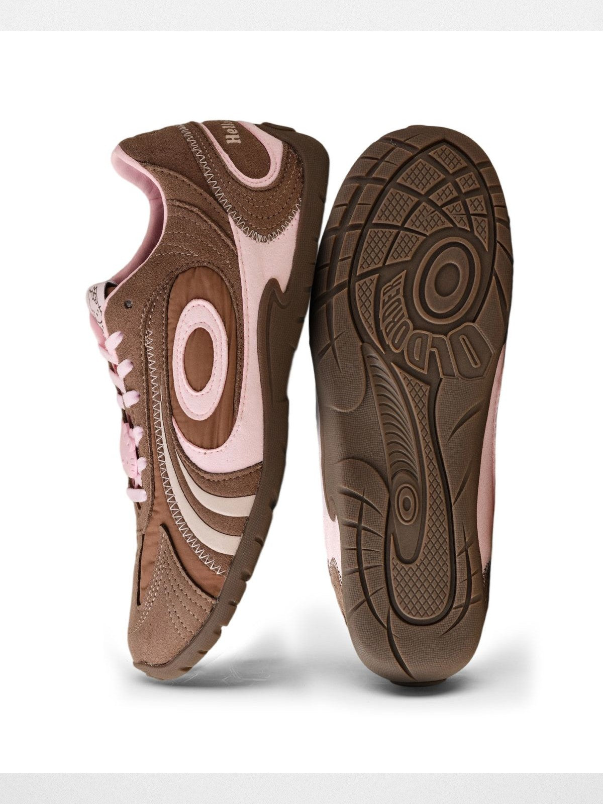 OLDORDER Hello Kitty Retro Turbo Lite Sneakers in Brown