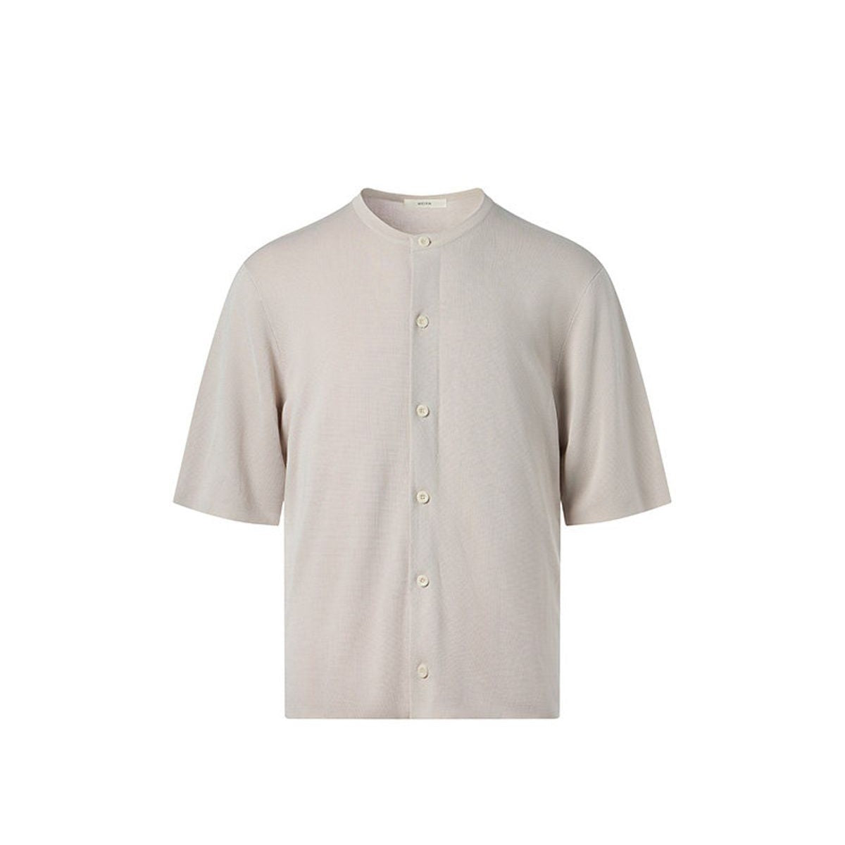 ROYA Lyocell Short Sleeve Cardigan in Beige